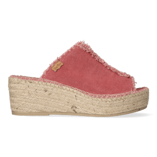 Itaca Katoen Dames Espadrilles Blush
