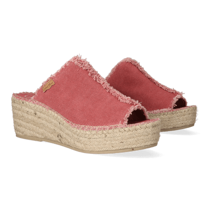 Itaca Katoen Dames Espadrilles Blush