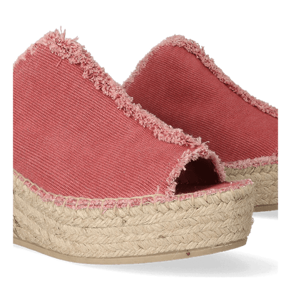 Itaca Katoen Dames Espadrilles Blush