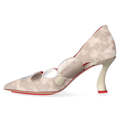 Agapanthus Dames Pumps Champagne Silver