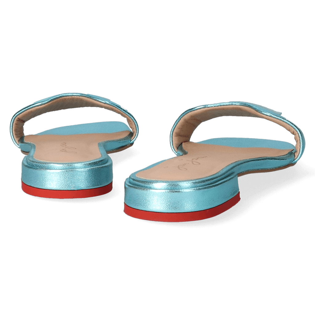 Cupido Dames Slippers Metallic Blue