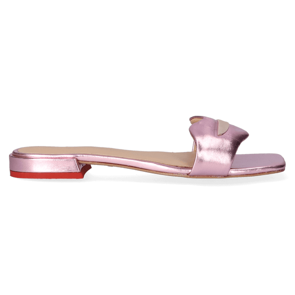 Cupido Dames Slippers Metallic Rose