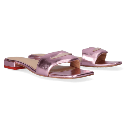 Cupido Dames Slippers Metallic Rose