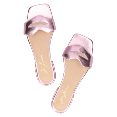 Cupido Dames Slippers Metallic Rose