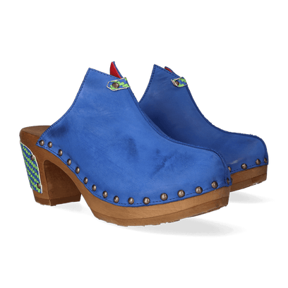 Woodpecker Dames Clogs Blue Venere