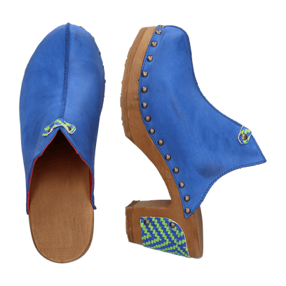 Woodpecker Dames Clogs Blue Venere