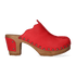 Knock On Wood Dames Clogs Red