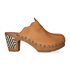 Knock On Wood Dames Clogs Cuoio