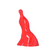 Vrouw In Balans Beeldje Rood