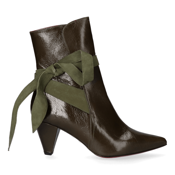 Amelie Dames Enkellaarsjes Olive