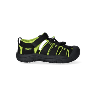 Newport H2 Older Kids Sandalen Black/Lime Green