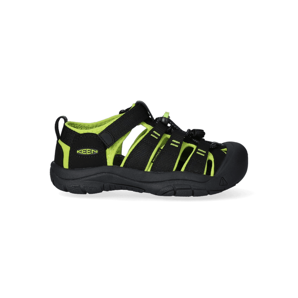 Newport H2 Older Kids Sandalen Black/Lime Green