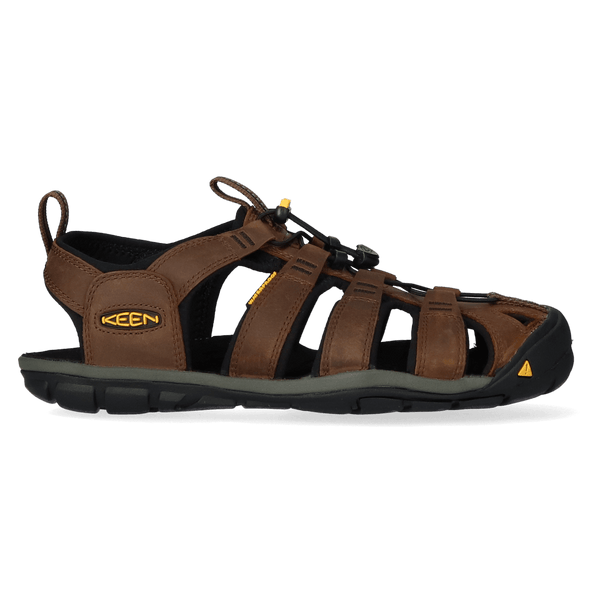 Clearwater CNX Heren Wandelsandalen Leer Dark Earth/Black