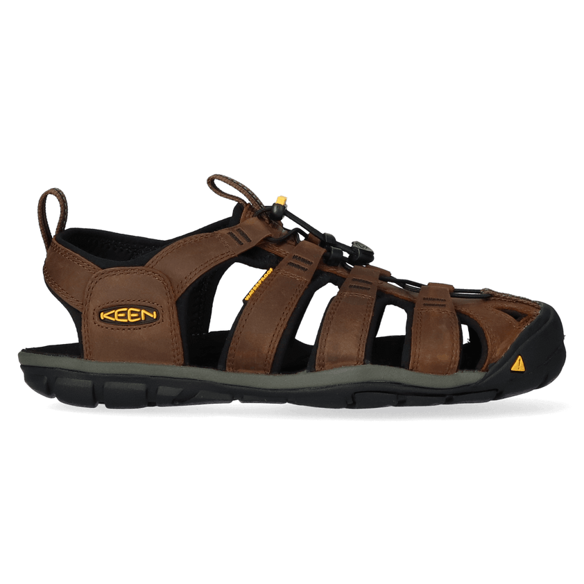 Clearwater CNX Heren Wandelsandalen Leer Dark Earth/Black