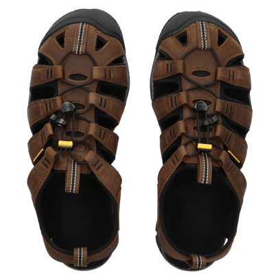 Clearwater CNX Heren Wandelsandalen Leer Dark Earth/Black