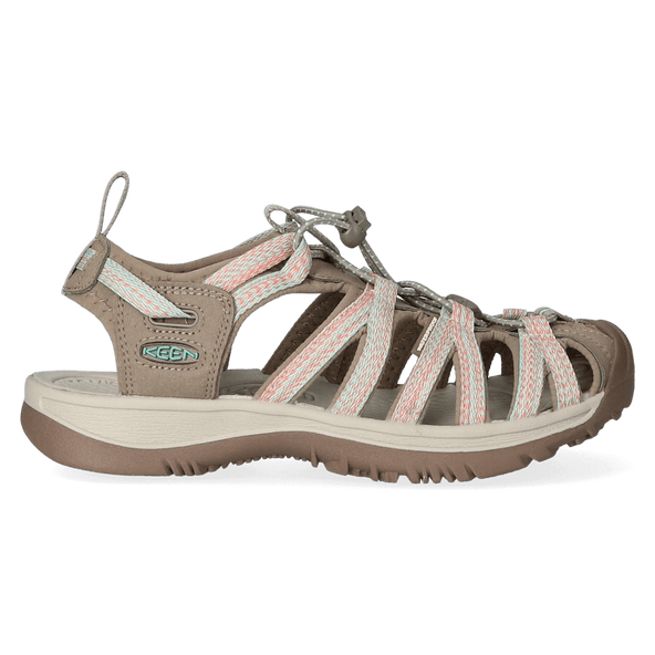 Whisper Dames Wandelsandalen Taupe/Coral