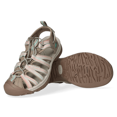 Whisper Dames Wandelsandalen Taupe/Coral