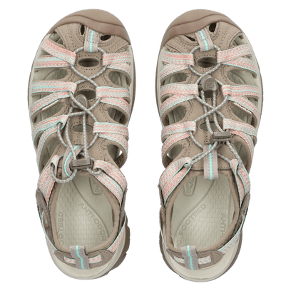 Whisper Dames Wandelsandalen Taupe/Coral