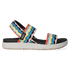 Elle Backstrap Dames Sandalen Black/Peach Pearl