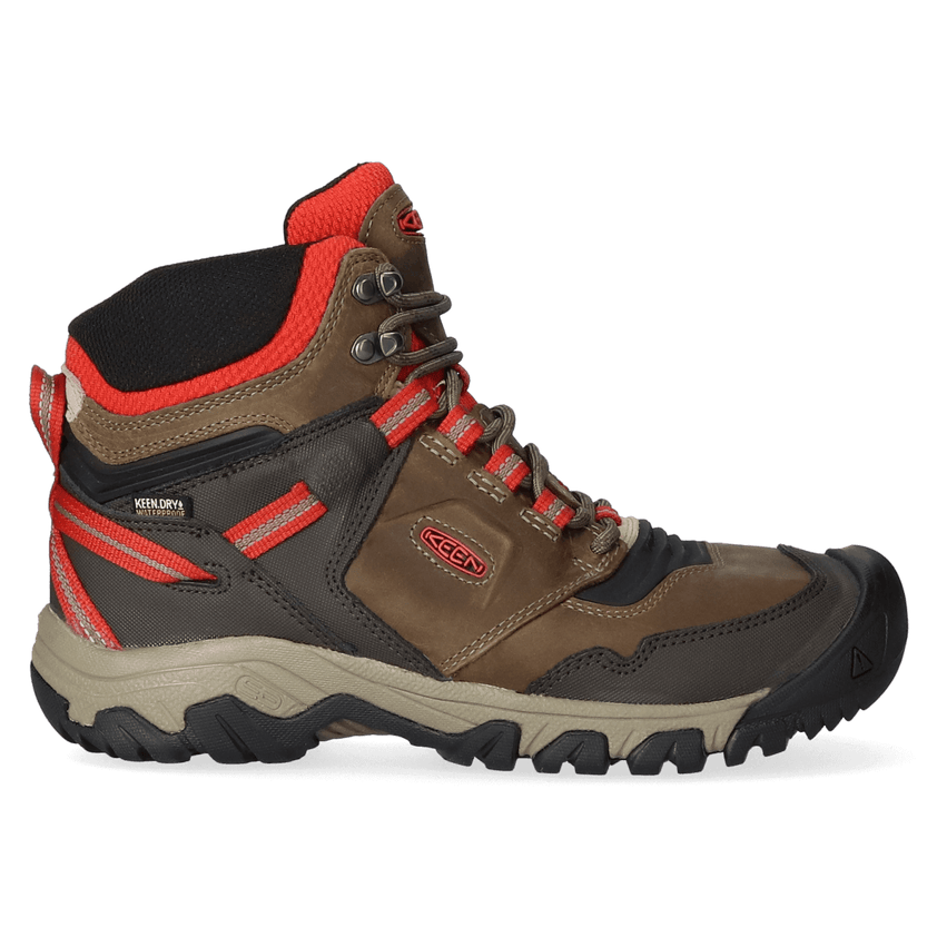 Ridge Flex Mid Heren Wandelschoenen Dark Olive/Ketchup