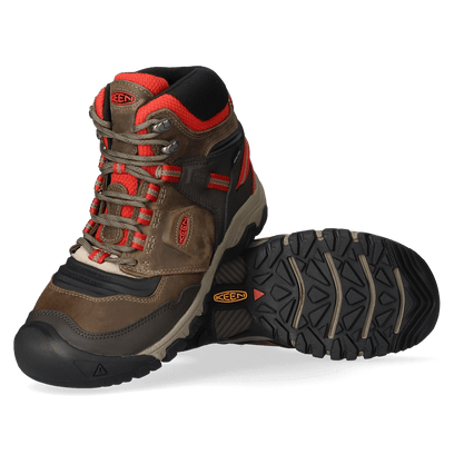 Ridge Flex Mid Heren Wandelschoenen Dark Olive/Ketchup