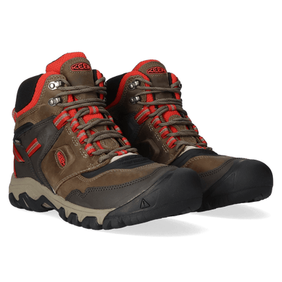 Ridge Flex Mid Heren Wandelschoenen Dark Olive/Ketchup