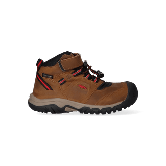 Ridge Flex Mid Younger Kids Wandelschoenen Bison/Red Carpet