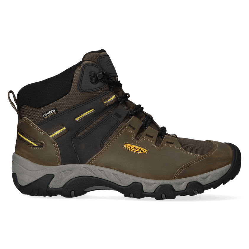 Steens Dames Bergschoenen Black Olive/KEEN Yellow