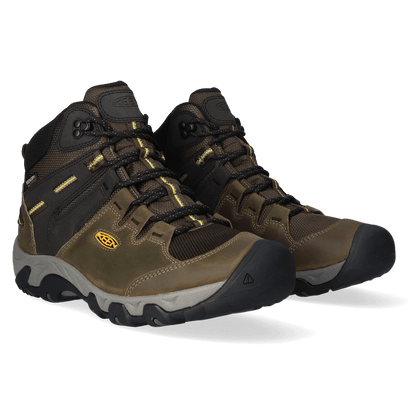 Steens Dames Bergschoenen Black Olive/KEEN Yellow