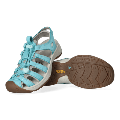 Astoria West Leather Dames Wandelsandalen Porcelain/Blue Glass