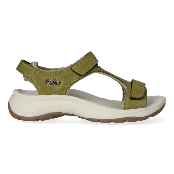 Astoria West T-Strap Dames Wandelsandalen Olive Drab Leather