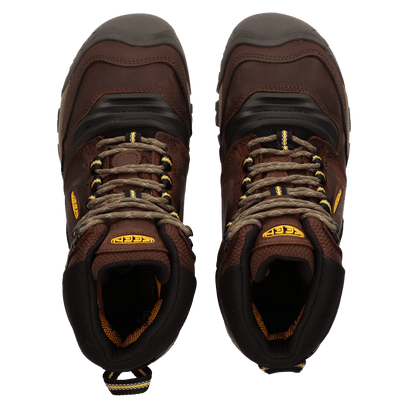 Ridge Flex Mid Heren Wandelschoenen Coffee Bean/Keen Yellow