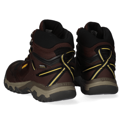 Ridge Flex Mid Heren Wandelschoenen Coffee Bean/Keen Yellow