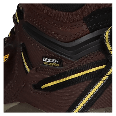 Ridge Flex Mid Heren Wandelschoenen Coffee Bean/Keen Yellow