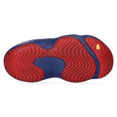 Yogui Dames Slippers Blue Depths/Red Carpet