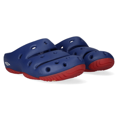 Yogui Dames Slippers Blue Depths/Red Carpet