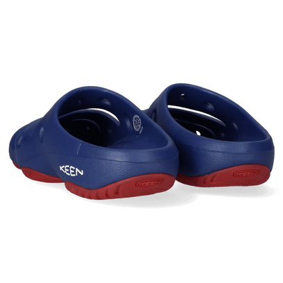 Yogui Dames Slippers Blue Depths/Red Carpet