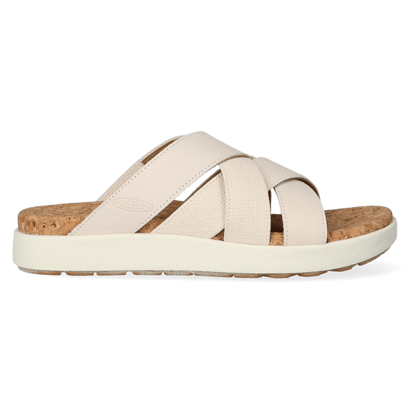 Elle Mixed Slide Dames Slippers Birch/Star White