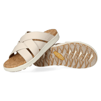 Elle Mixed Slide Dames Slippers Birch/Star White