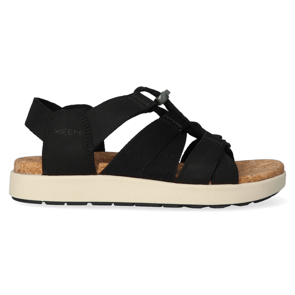 Elle Mixed Strap Dames Sandalen Black/Birch