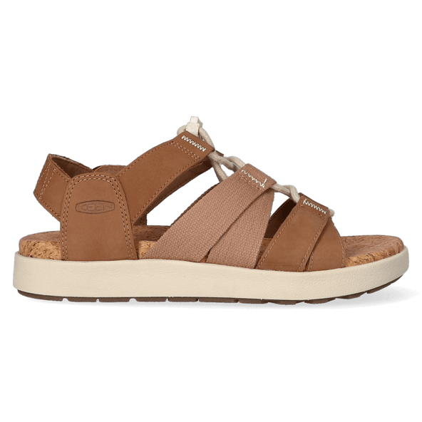 Elle Mixed Strap Dames Sandalen Toasted Coconut/Birch