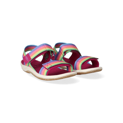 Elle Backstrap Younger Kids Sandalen Rainbow/Festival fuchsia