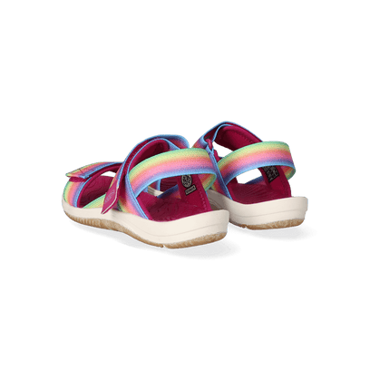 Elle Backstrap Younger Kids Sandalen Rainbow/Festival fuchsia