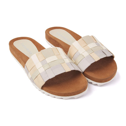 Dames Slippers 33.504 Beige Multi