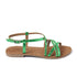 Zoe Leren Dames Sandalen Green