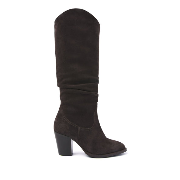 Dames Hoge Laarzen 57.318 Dark Brown