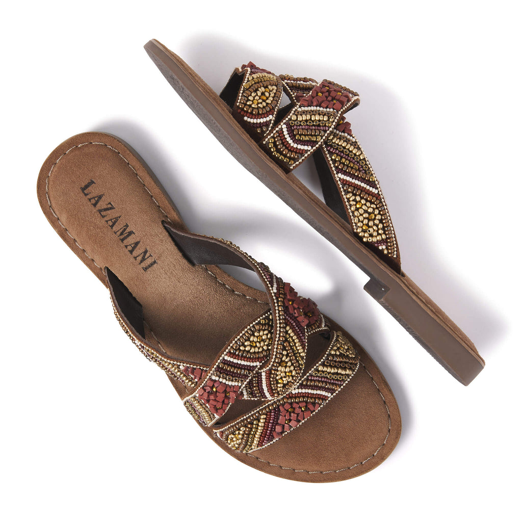 Dames Slippers 75.337 Brown