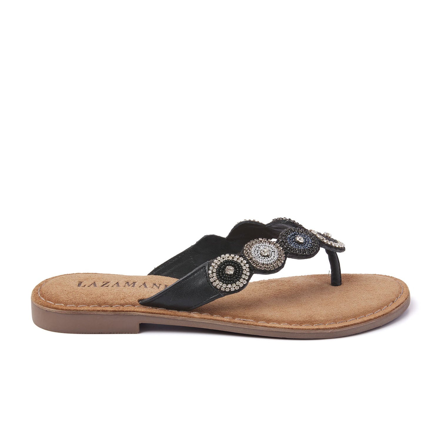 Lazamani top slippers zwart