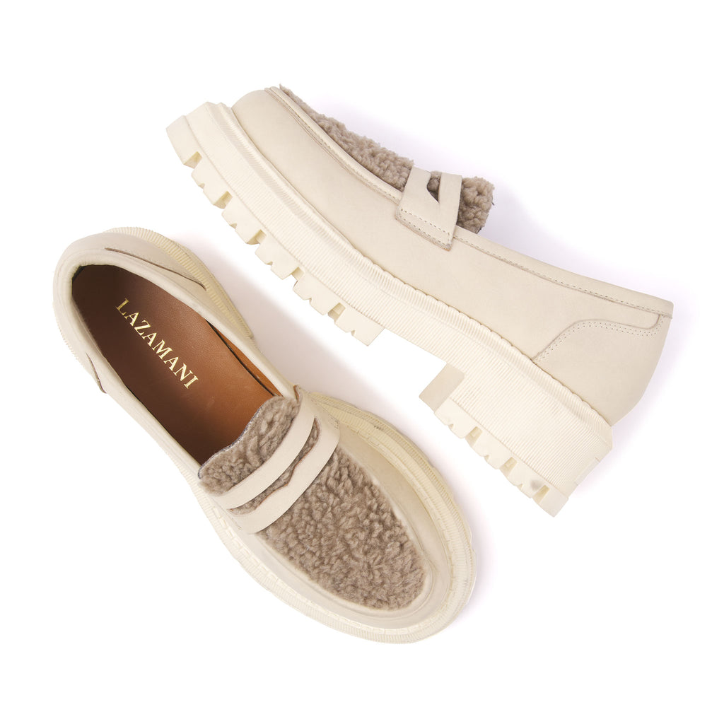 Dames Loafers 85.383 Cream