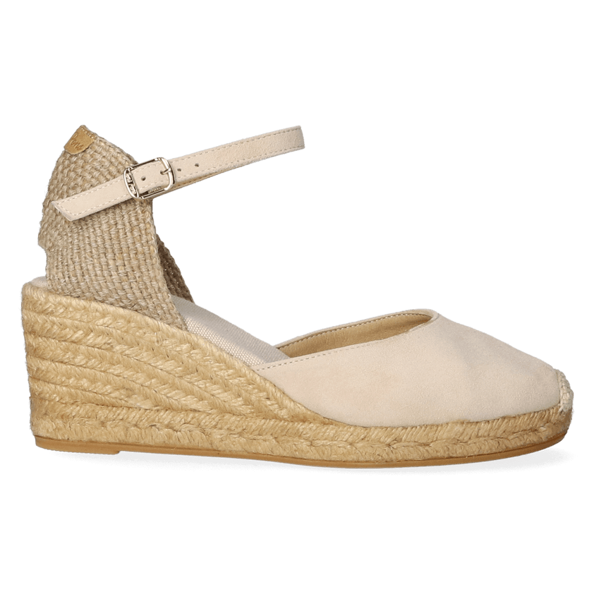 Lloret-5 Suede Dames Espadrilles Pedra